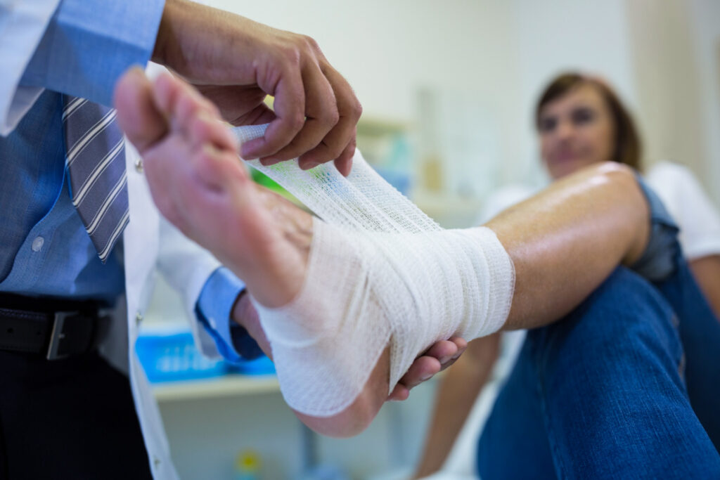 wound of foot
